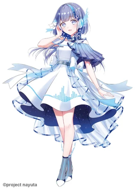 歌声合成ソフトVoiSonaの新規ボイスライブラリ「那由歌」全身イラスト