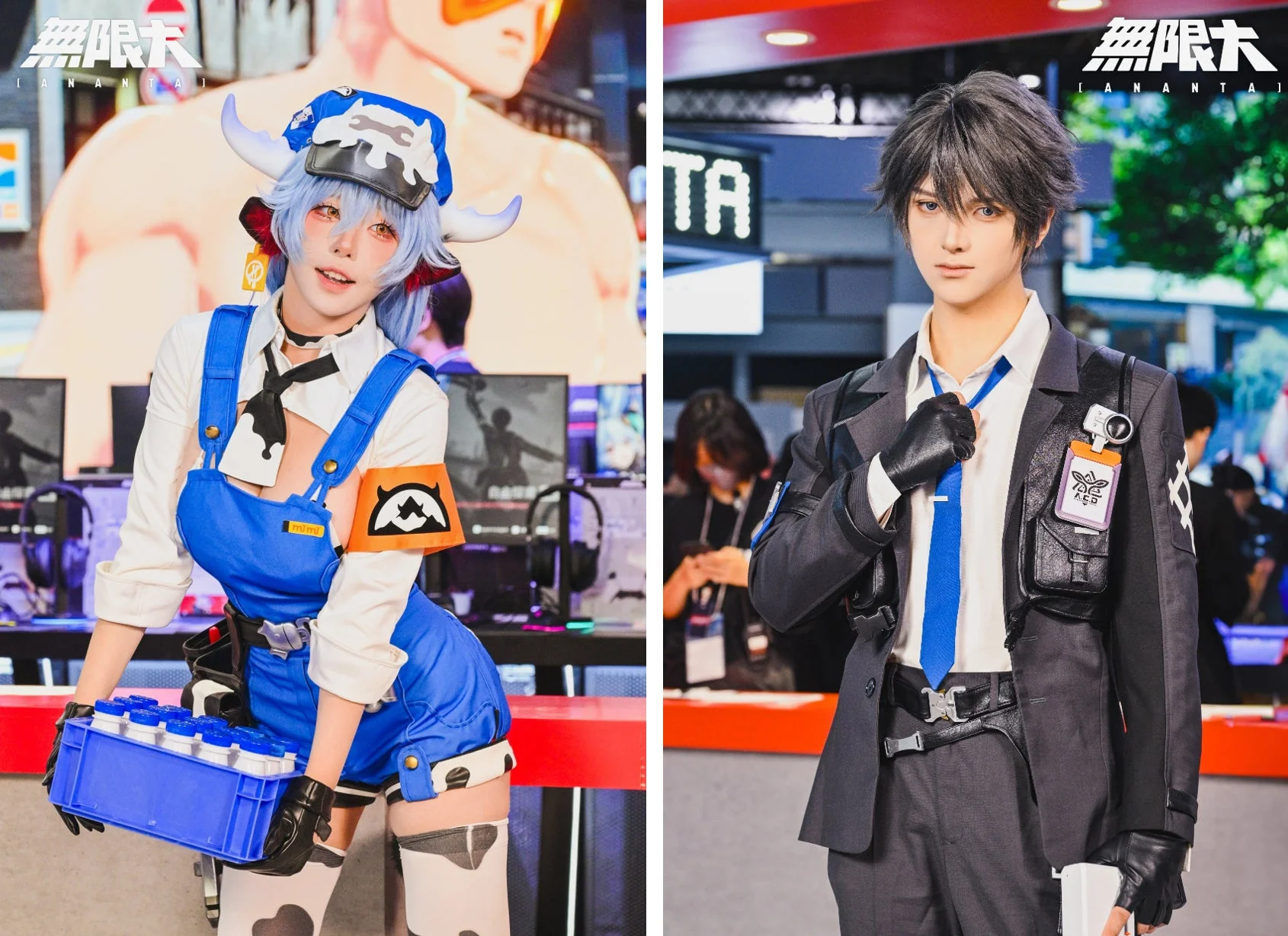 『無限大 ANANTA』の世界観を再現したコスプレイヤー2名
