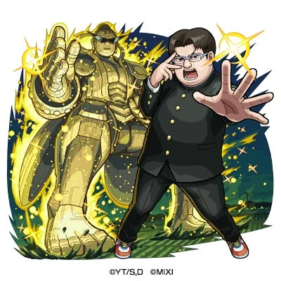 光属性★5「金太&グレートキンタ菩薩ゼータバージョン」の進化イラスト
