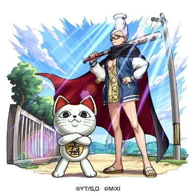 闇属性★6「招き猫と霊媒師 ターボババア＆星子」の獣神化イラスト
