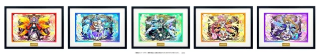 モンスターストライク 天使シリーズ第2世代の高精細イラスト5種