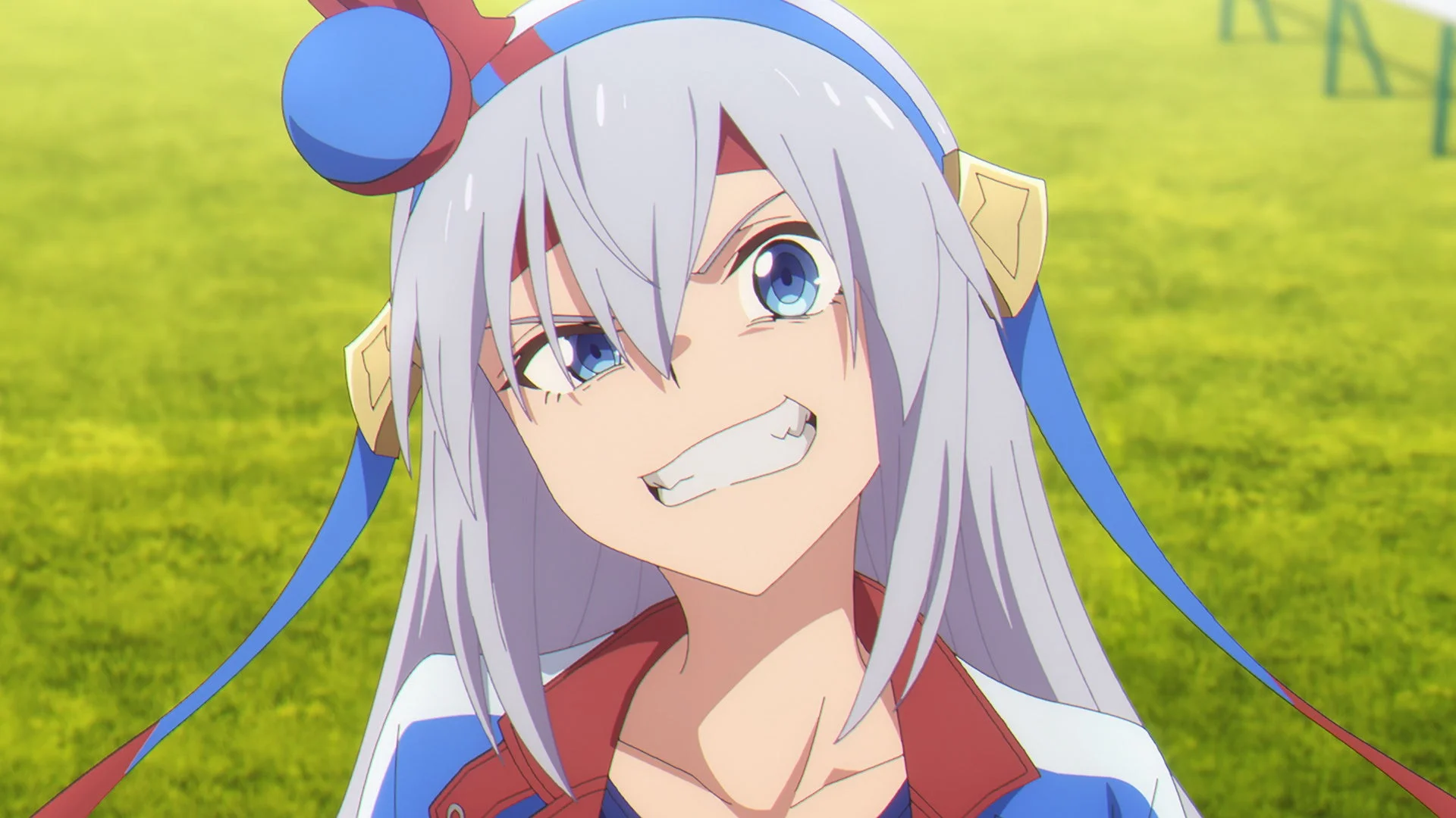 アニメ『ウマ娘 シンデレラグレイ』第2クールPVより勝負服のオグリキャップ