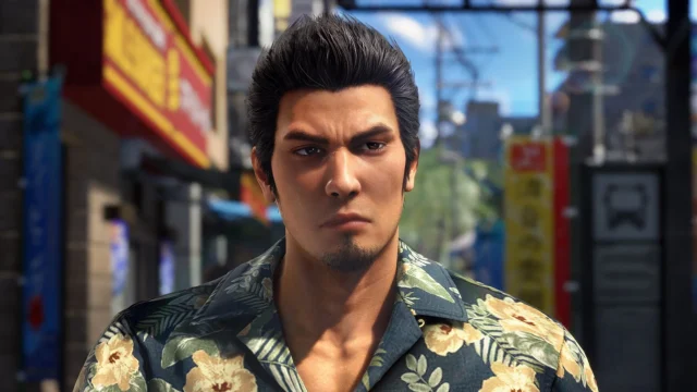 『龍が如く 極３』の主人公・桐生一馬のゲーム内グラフィック