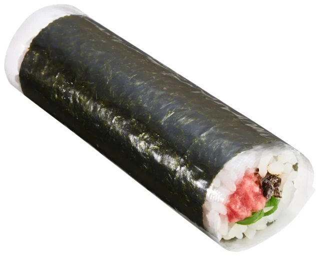 天然鮪ねぎとろと塩こんぶの手巻寿司