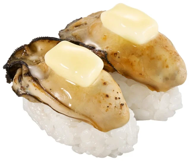 炙り牡蠣バター醤油の握り