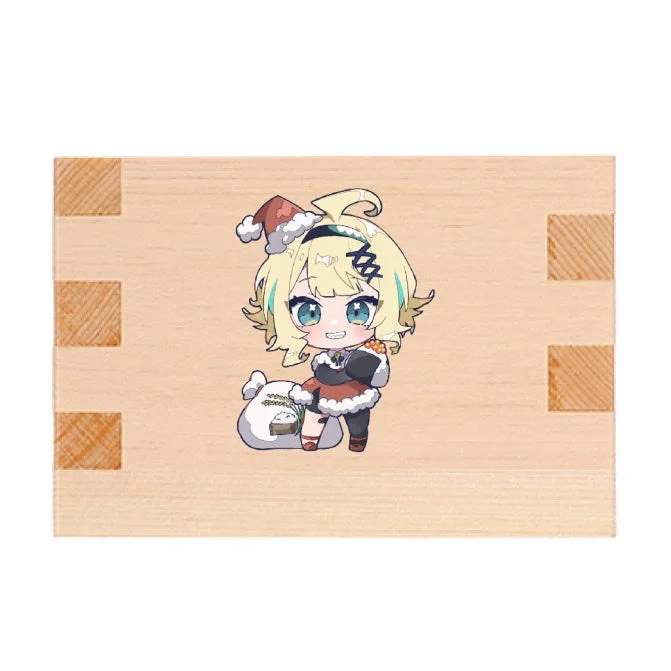 VTuberちびキャラがデザインされたコラボ升