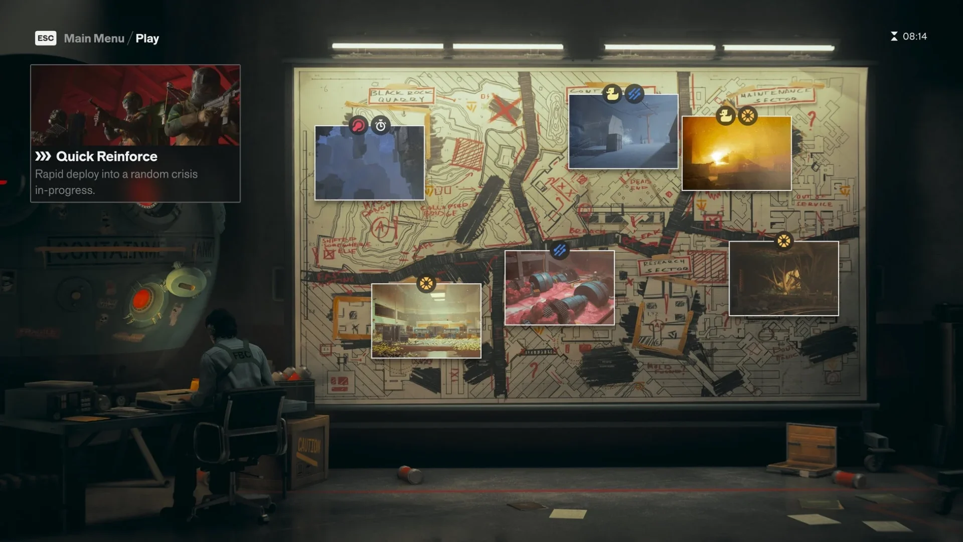 『FBC: Firebreak Breakpoint』のクライシスボードUI画面