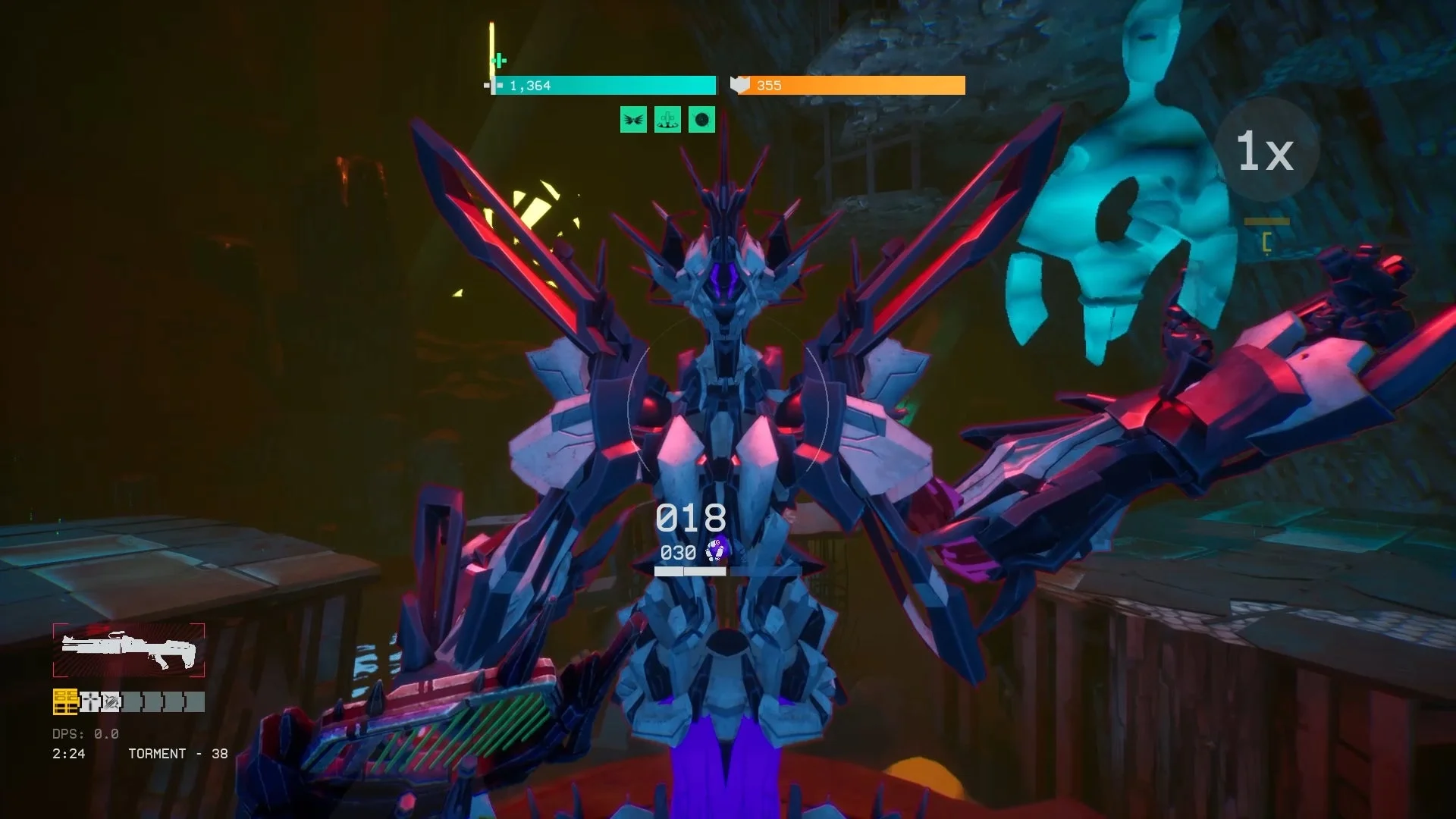 『UNYIELDER』のボスクラフティングで生まれたボスが攻撃する瞬間