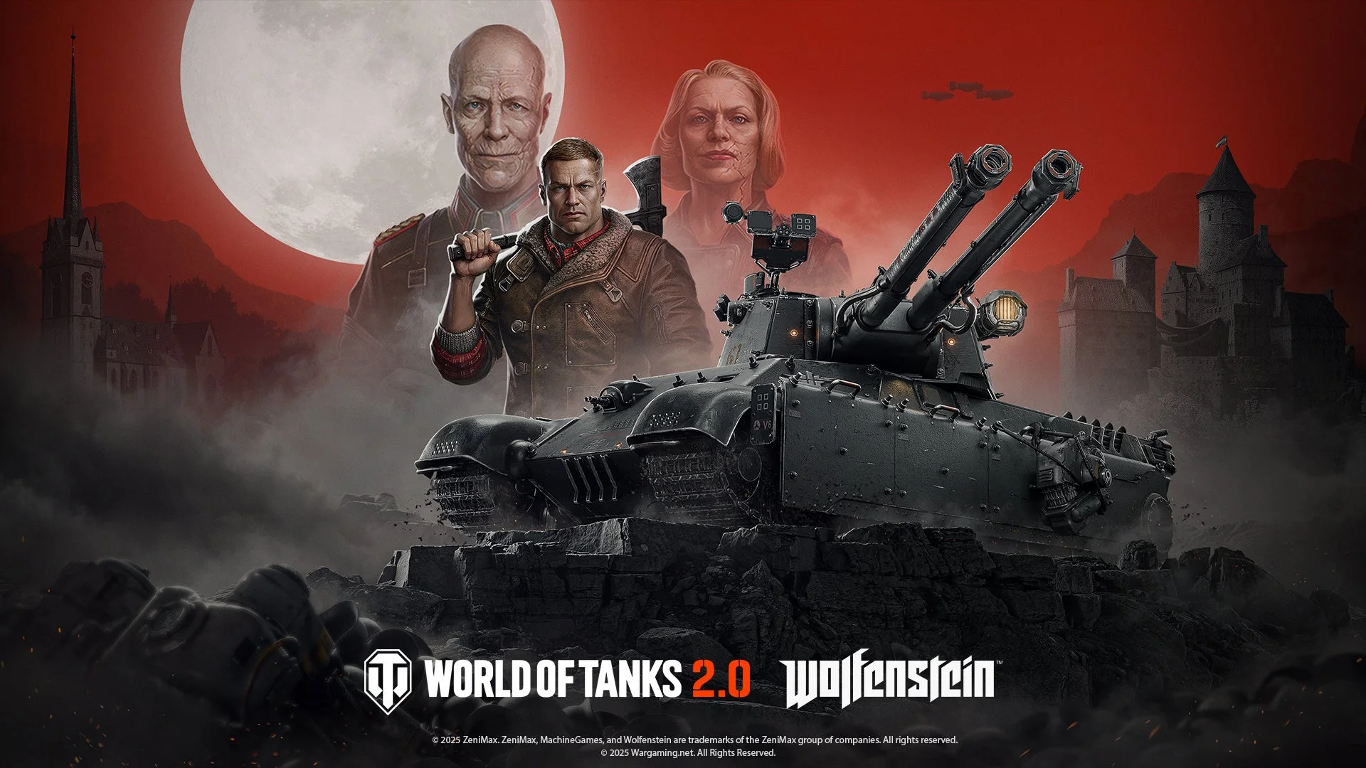 「World of Tanks」と「Wolfenstein」のコラボイベントキービジュアル