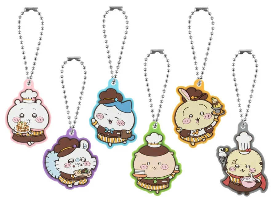 ココス限定オリジナルラバーキーホルダー全6種のデザイン