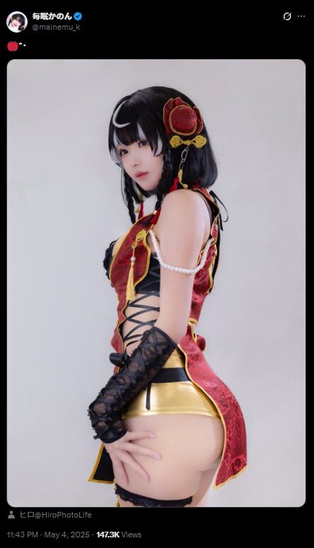 美しすぎるチャイナ娘！　毎眠かのん、艶やかな中華風コスプレで魅惑のポーズを披露