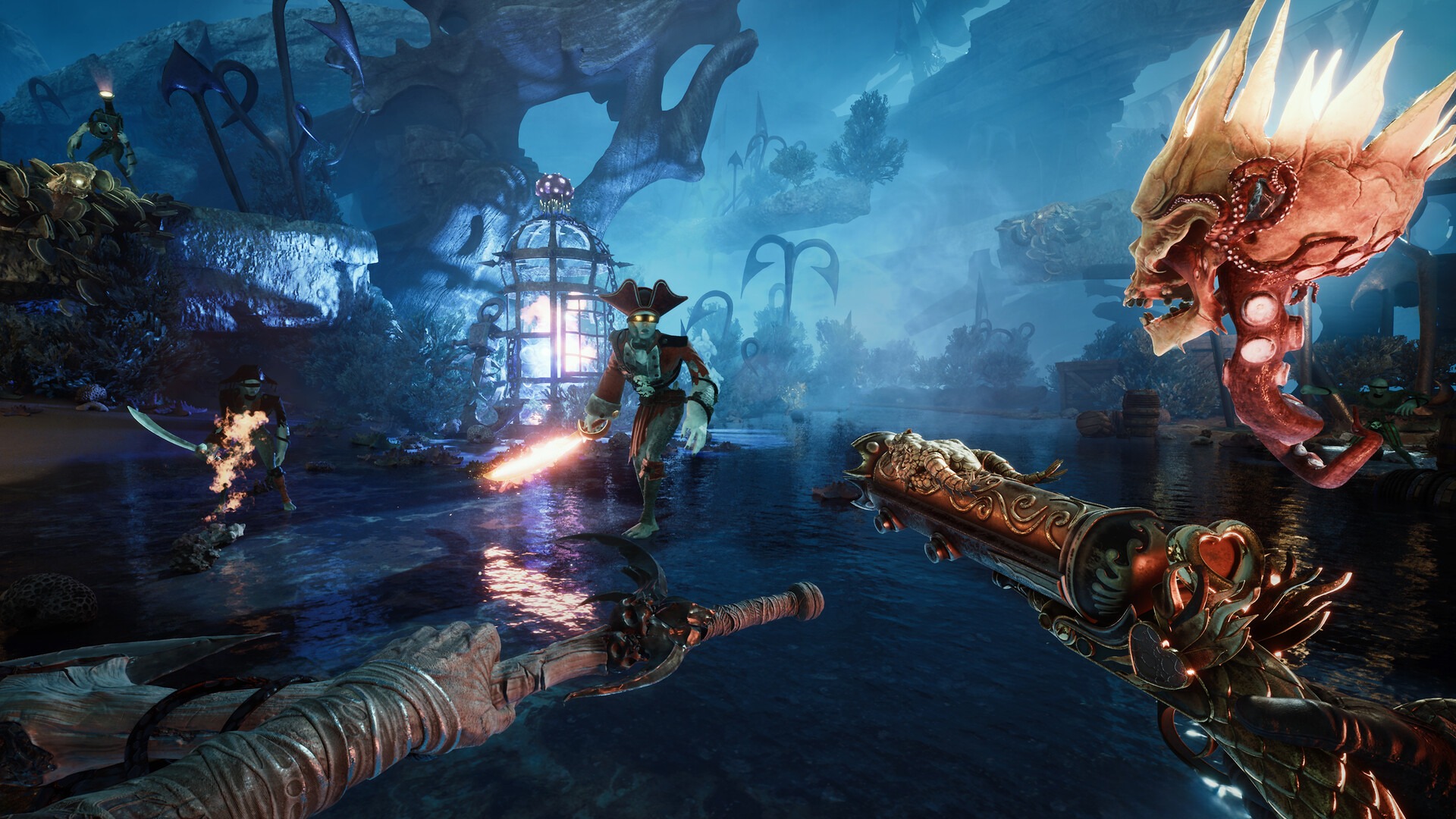 首なし海賊の復讐劇が始まる！　デイヴィ・ジョーンズとなって冥界から脱出する『DAVY x JONES』がSteamで早期アクセス開始