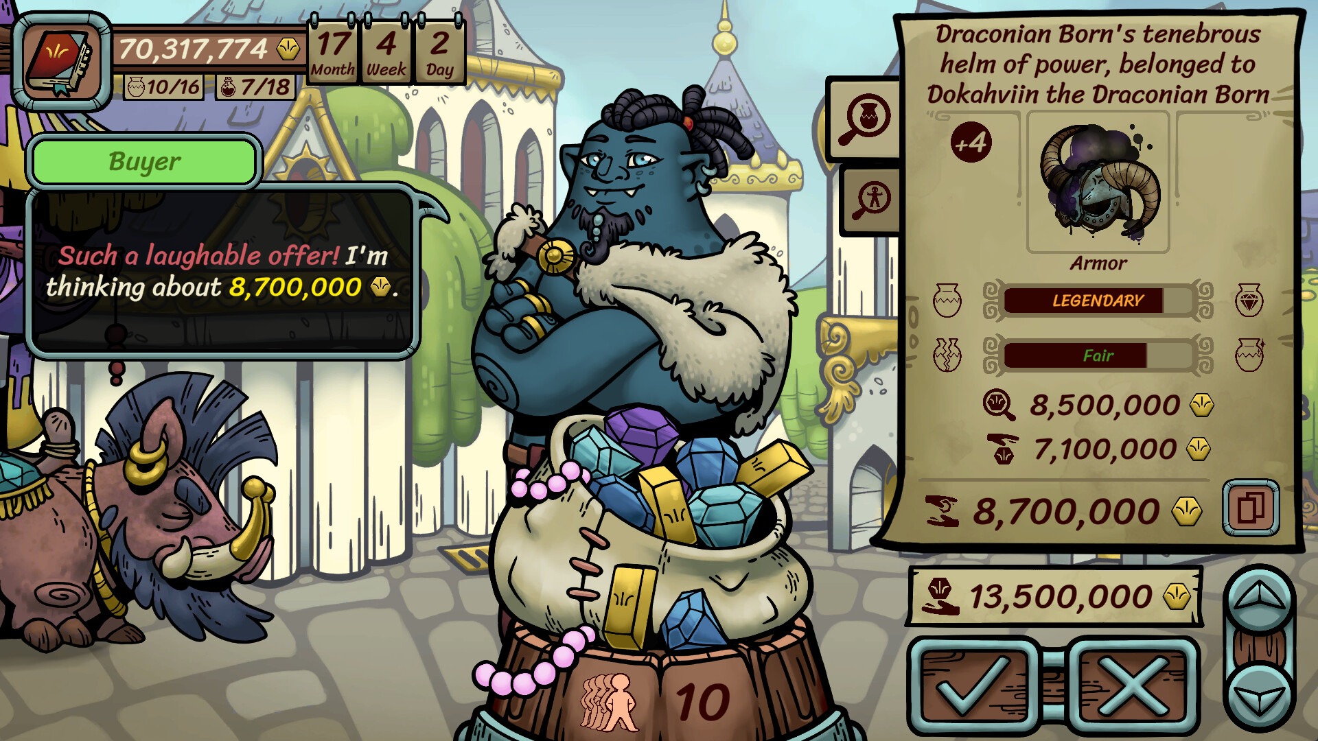 ファンタジー商人シミュレーション『Dealer’s Life Legend』が20％オフセール開催中。9月19日まで1,516円で購入可能