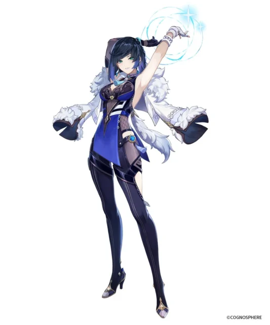 限定★5キャラクター「夜蘭」の全身イラスト