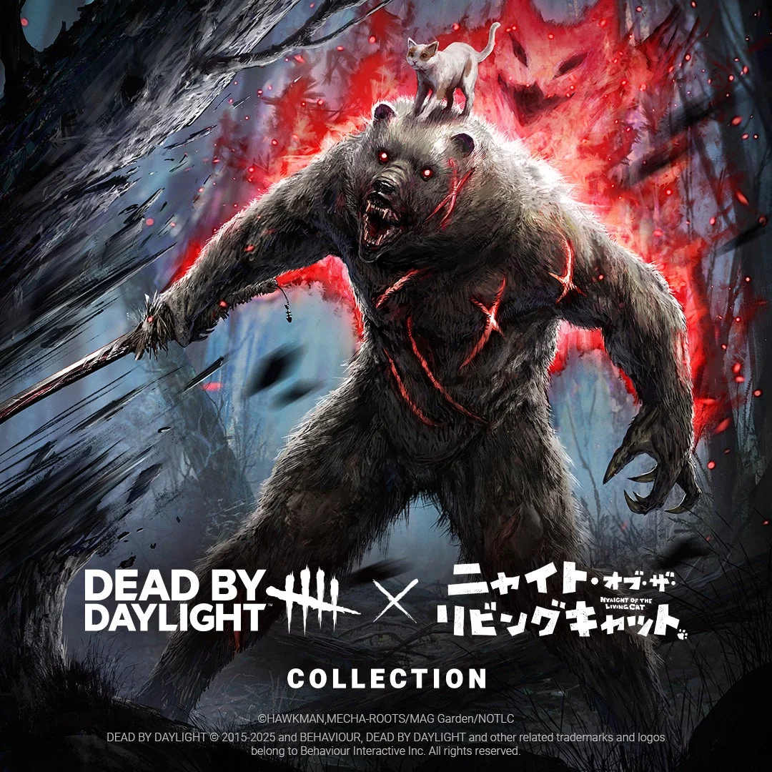 Dead by Daylightとニャイト・オブ・ザ・リビングキャットのコラボレーションキービジュアル