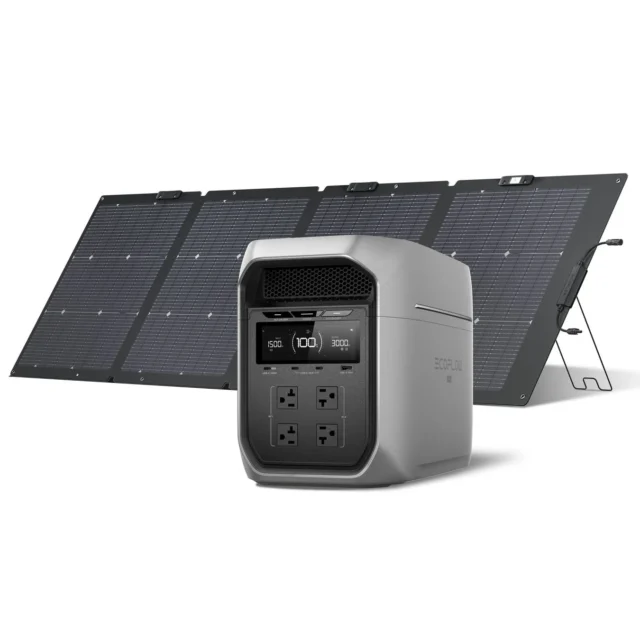 EcoFlow DELTA 3 Max Plusと220WソーラーパネルGen 2のセット