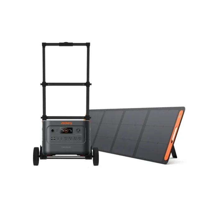 Jackery ポータブル電源 3000 Newとキャリーカート、ソーラーパネルのセット