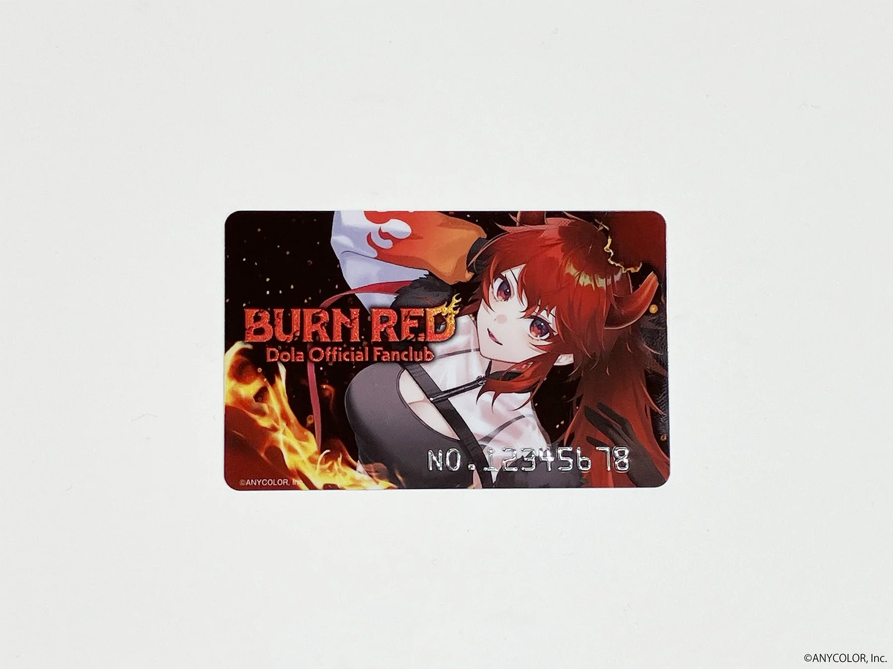 ドーラのファンクラブ『BURN RED』オリジナルデザイン会員証