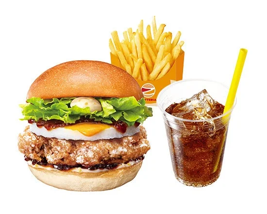 ゼッテリア 和風半熟月見 チキンバーガーのセット