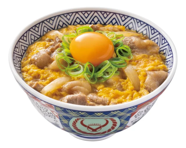 吉野家の月見牛とじ丼