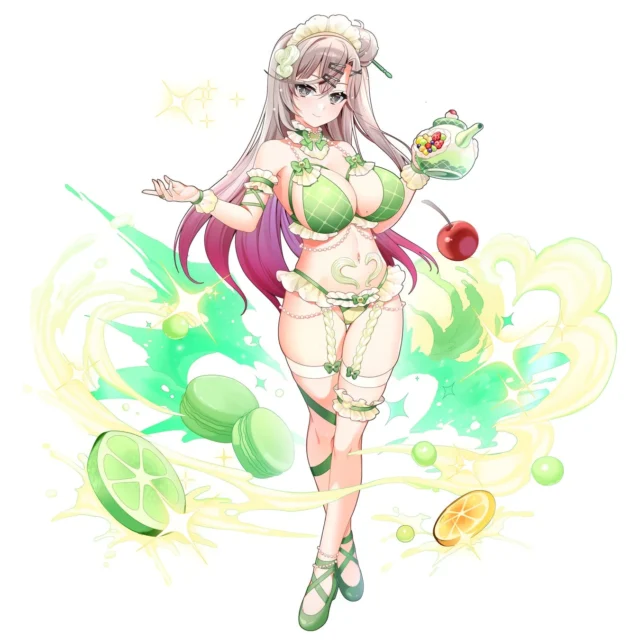 コラボキャラクター「カラー」の全身イラスト