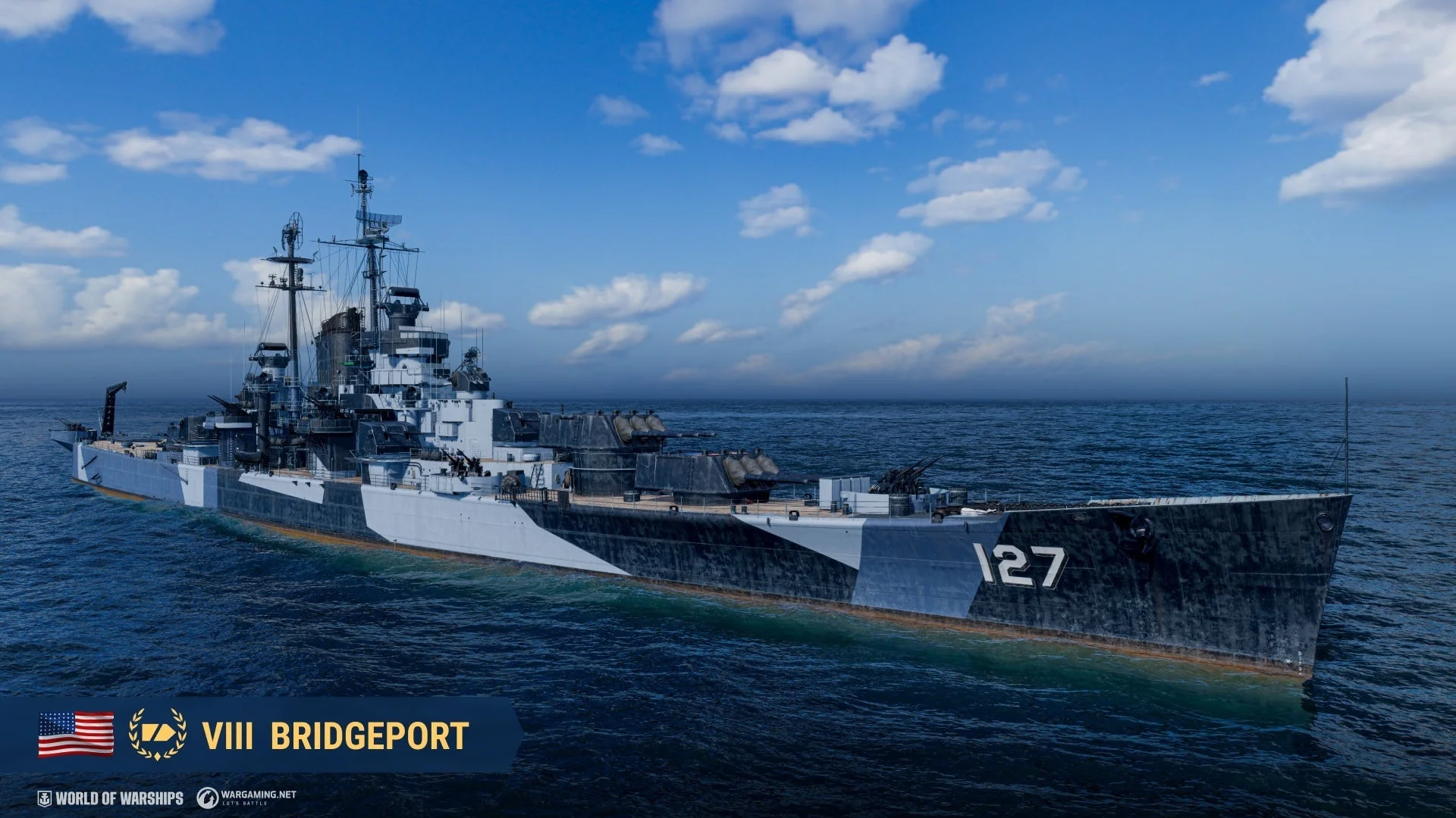 World of WarshipsのTier VIIIアメリカ巡洋艦Bridgeport