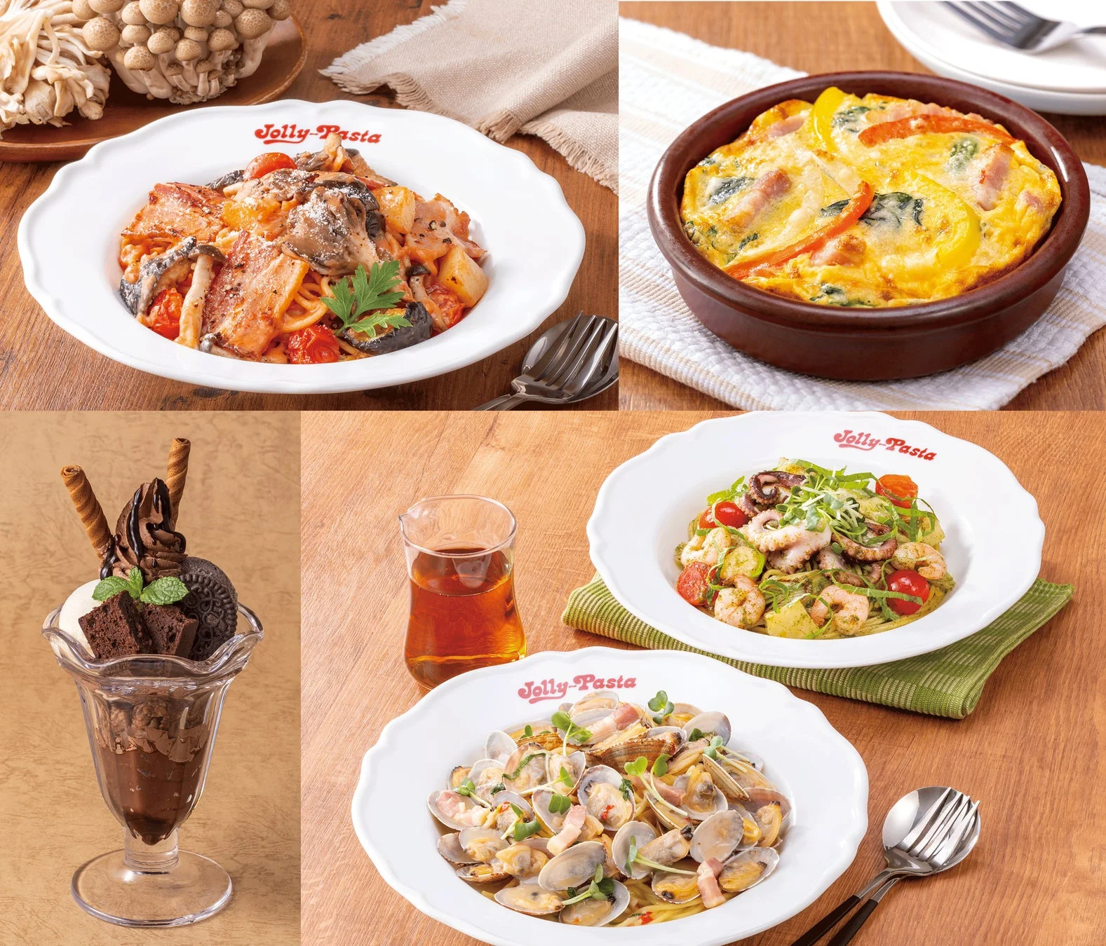 ジョリーパスタの秋冬グランドメニュー登場！　世界最小パスタやチョコレートドルチェが充実　10月9日より