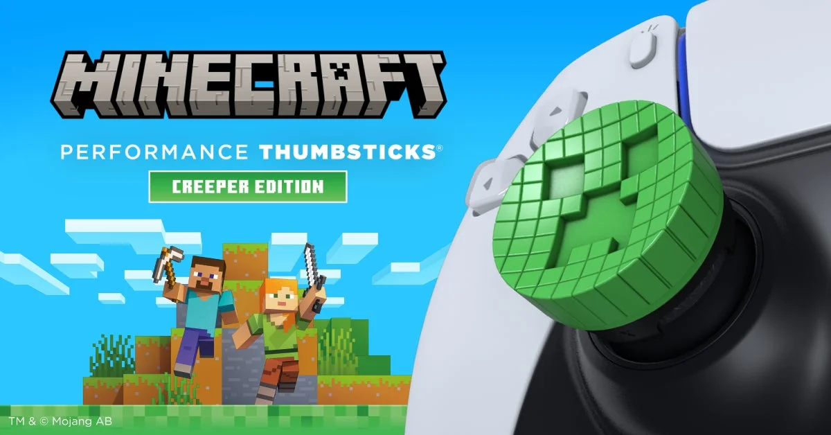 「Minecraft」クリーパー仕様のサムスティック登場！　KontrolFreekが初コラボモデル発売