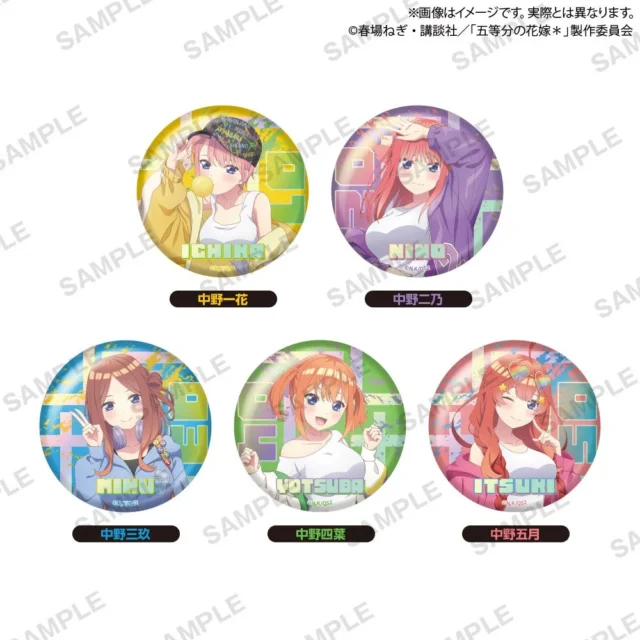 五等分の花嫁＊ストリートパーカーver.ビッグ缶バッジ