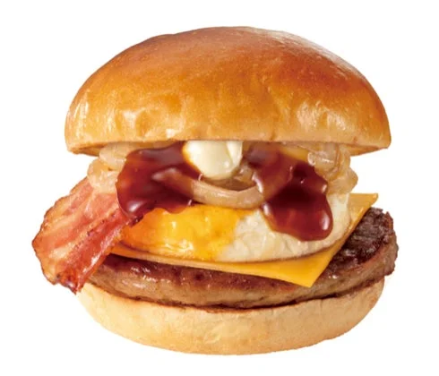 濃厚チェダーチーズの「チーズこく旨BBQベーコンエッグバーガー」
