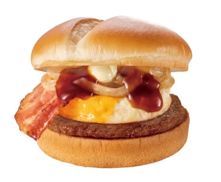 Jr.サイズの「こく旨BBQベーコンエッグバーガー」
