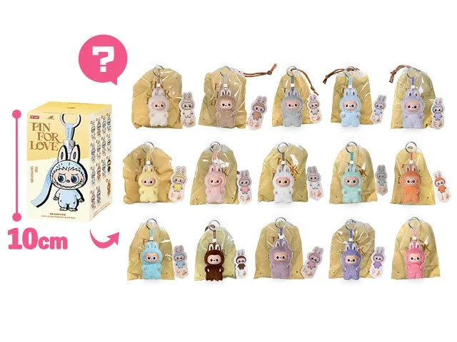 LABUBU「THE MONSTERS PIN FOR LOVEシリーズ ぬいぐるみペンダント」A～M,?のラインナップ
