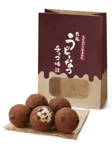 丸亀うどーなつ チョコ味のパッケージと商品