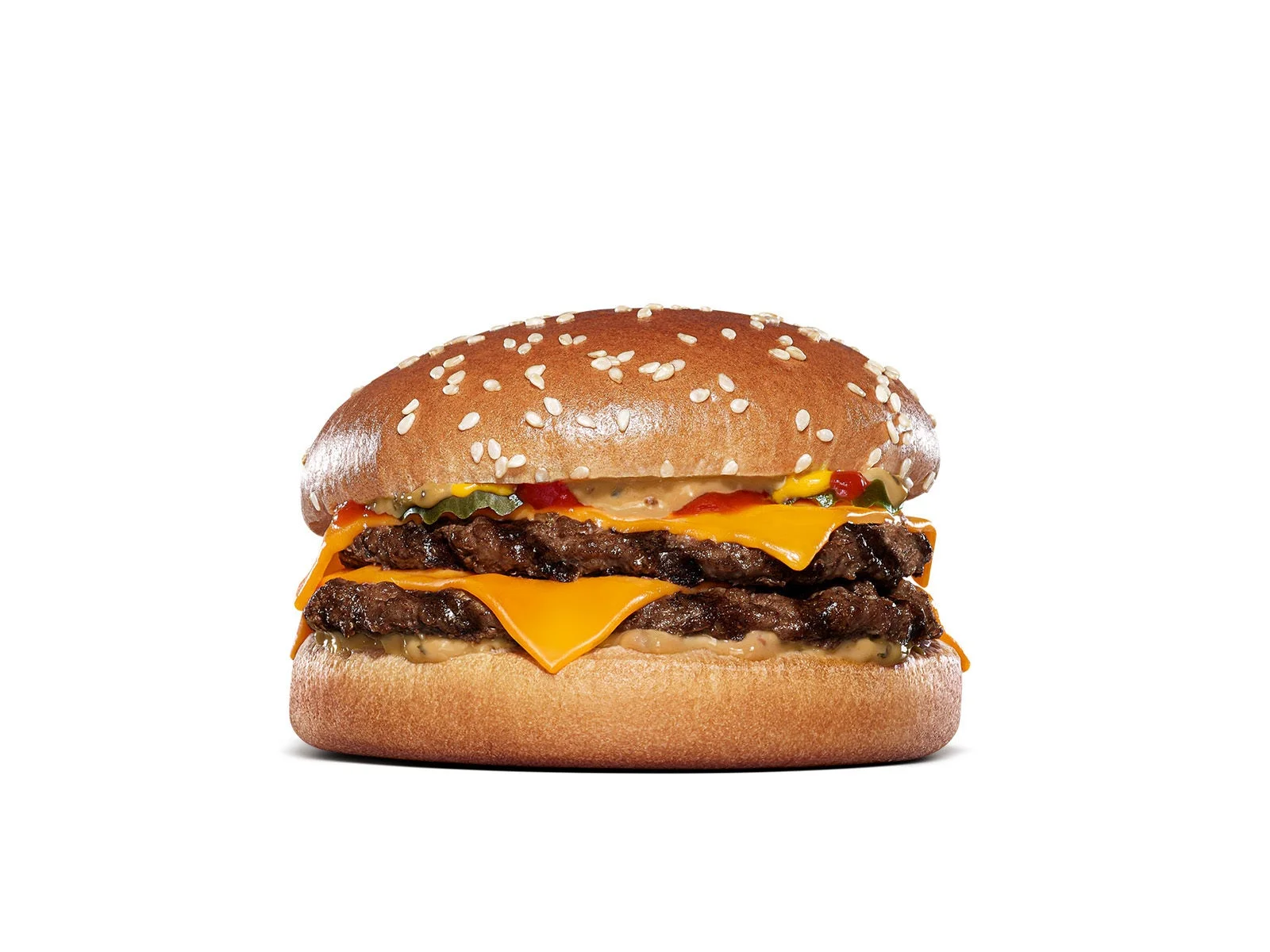 フレームスモーク ダブルチーズバーガーの単品写真