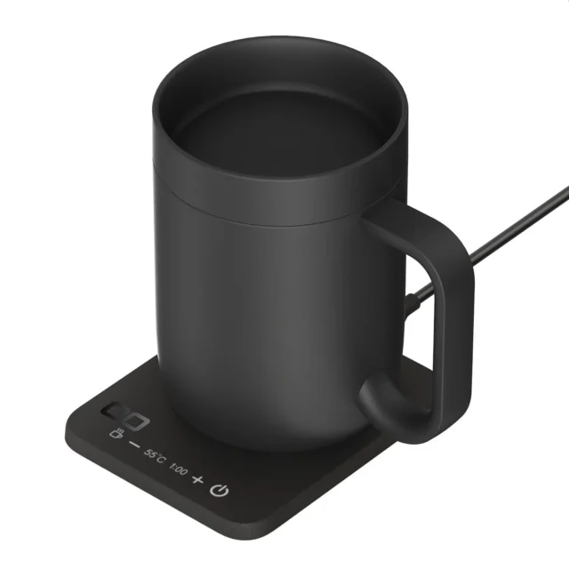 MugWarmerⅡのマグカップと本体台座の製品写真