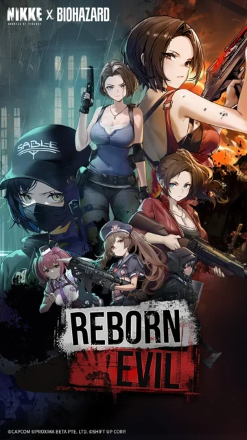 勝利の女神NIKKEとバイオハザードコラボイベント「REBORN EVIL」集合ビジュアル