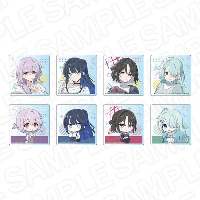 ブルーアーカイブのブラインド仕様アクリルマスコット全8種