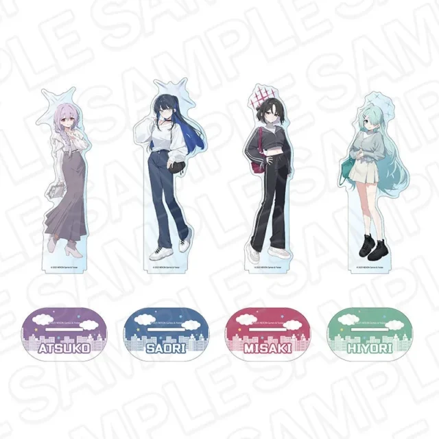 ブルーアーカイブのデカアクリルスタンド全4種と台座