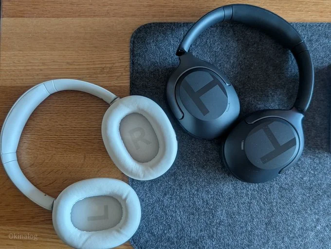 Haylou S40ヘッドホンのブラックとホワイトの2色展開