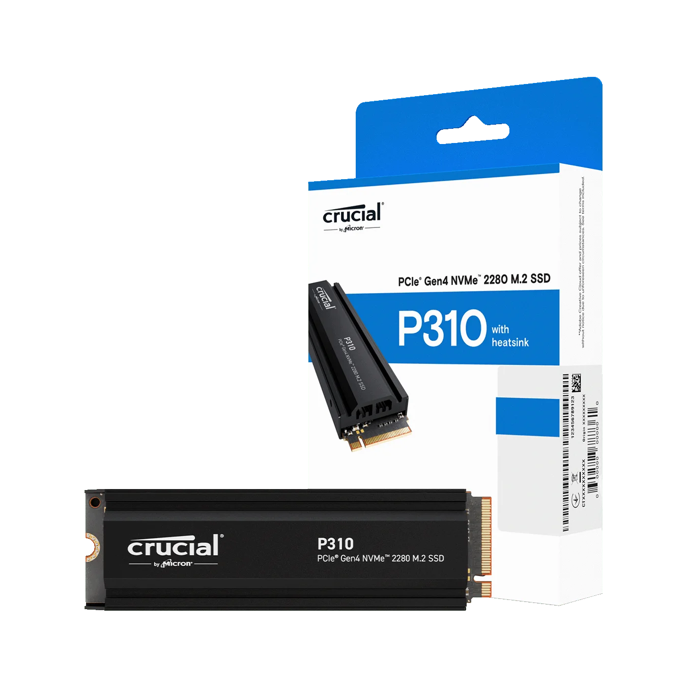 Crucial P310シリーズ M.2 NVMe SSDの製品画像