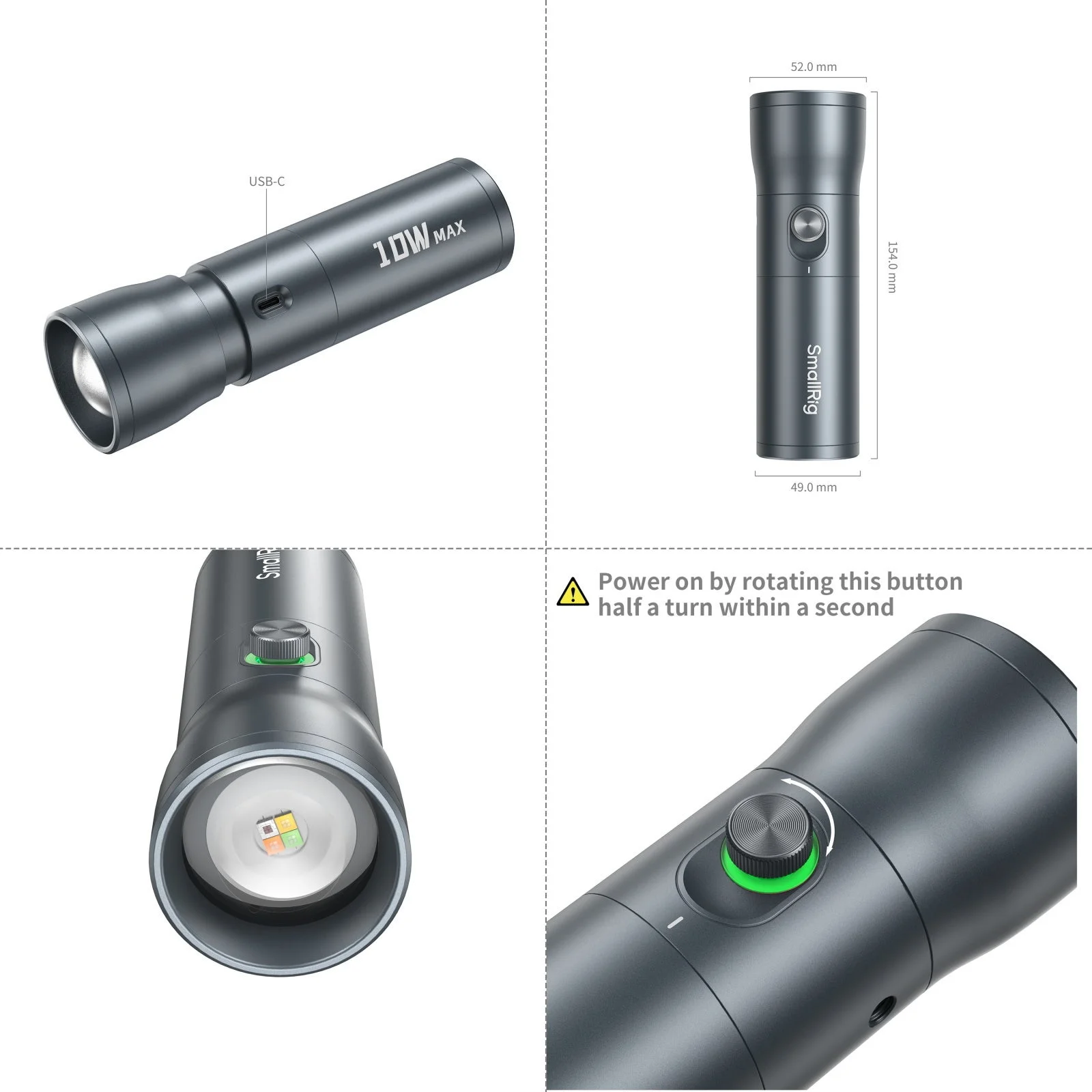SmallRig RF 10C ポータブルLEDライトの多角的な製品説明