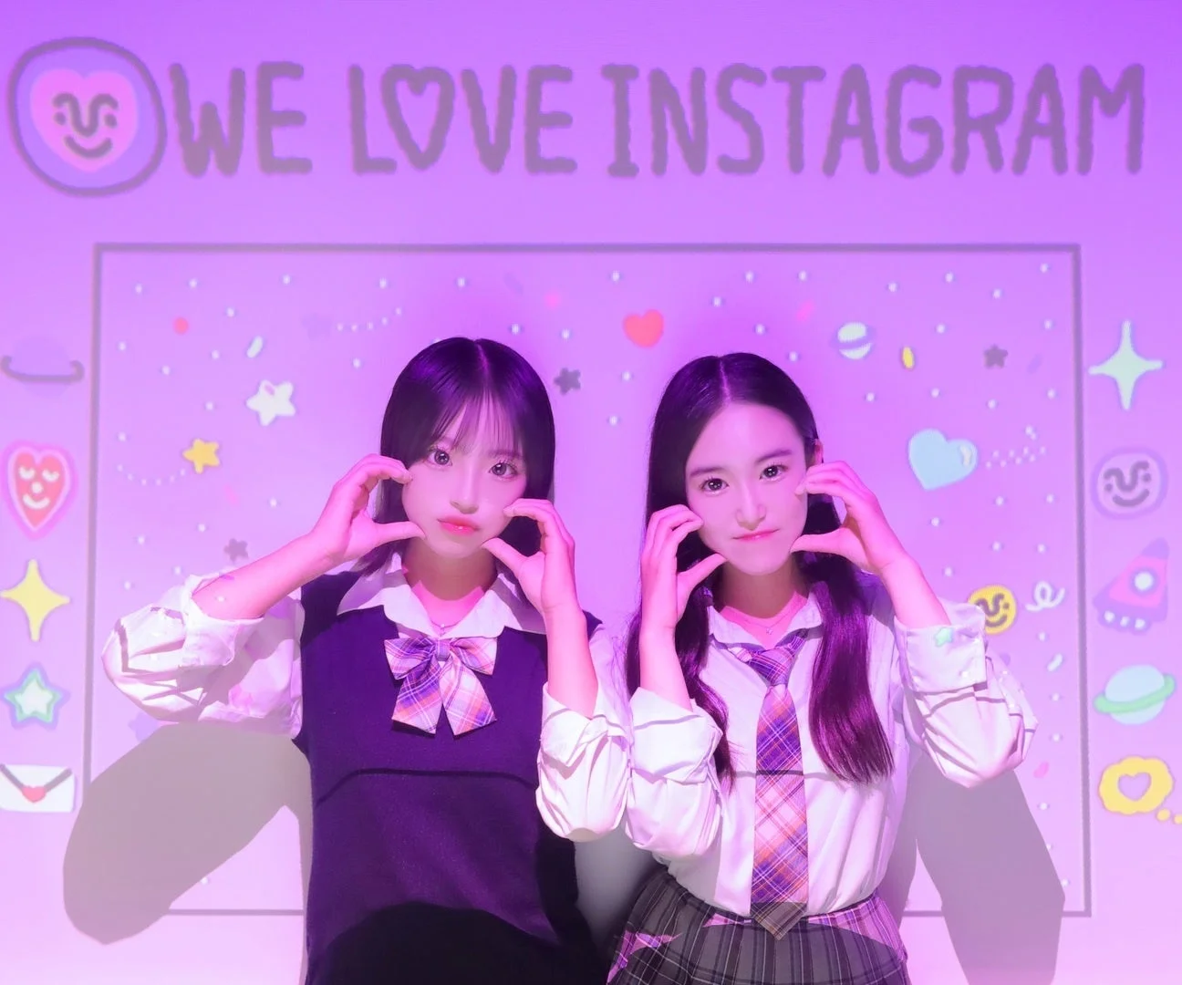 プロジェクターフォト『WE LOVE INSTAGRAM』デザインで撮影したプリのイメージ