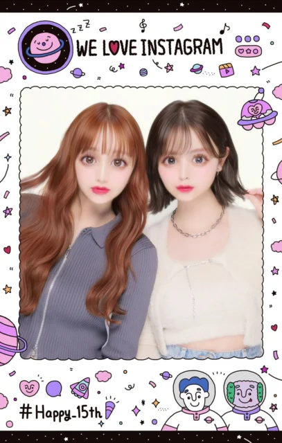 Instagramコラボシールデザイン『WE LOVE INSTAGRAM』