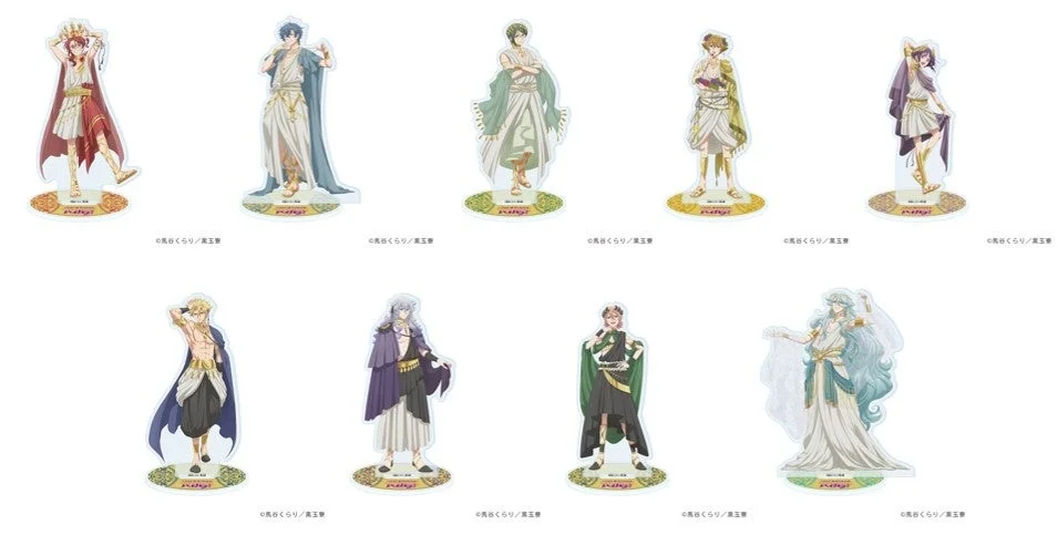 美男高校地球防衛部ハイカラ！オリジナルグッズのアクリルスタンド全9種