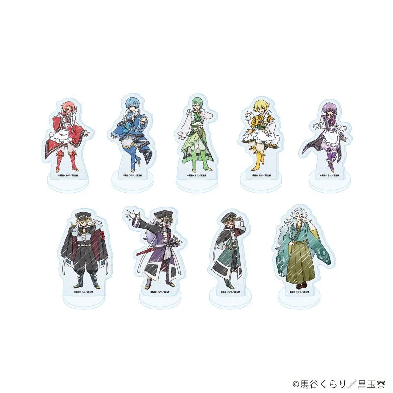 美男高校地球防衛部ハイカラ！オリジナルグッズのアクリルぷちスタンド全9種