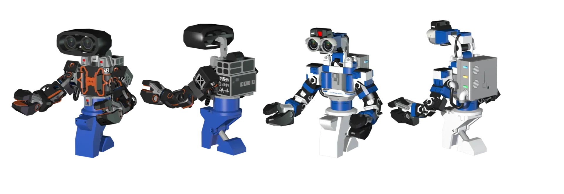 ゲームに登場する零式人機ver.2.0とZIZAIの整備士モデル