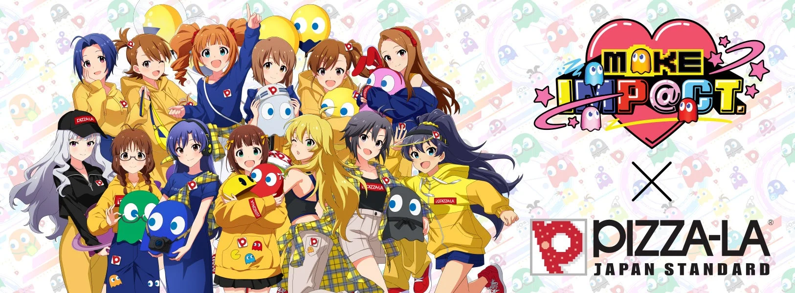 ピザーラ、「パックマン」×「アイドルマスター」コラボピザが登場！　限定グッズ付きで10月15日から発売