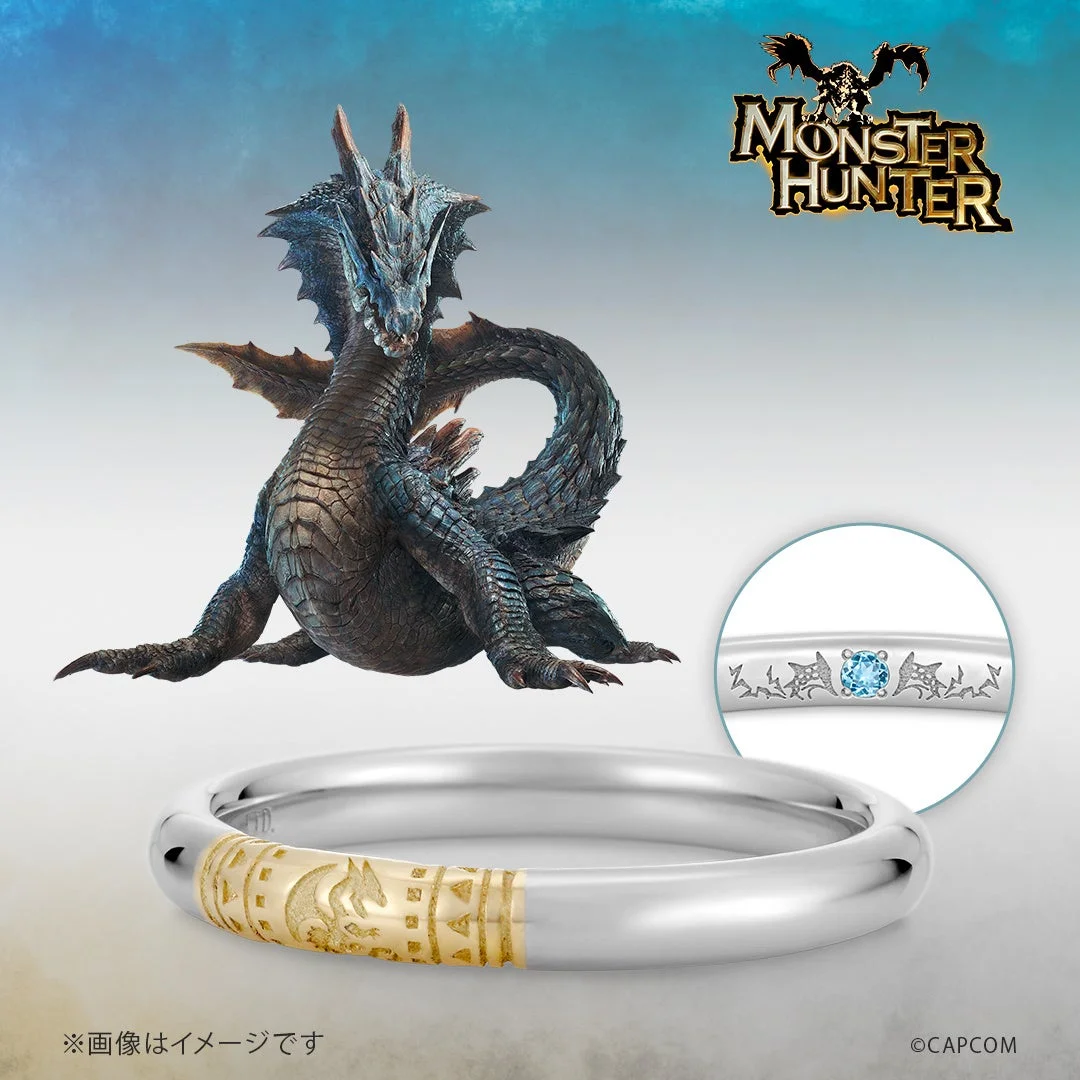 「ハンターの指輪」ラギアクルスモデル（プラチナ950×K18イエローゴールド）