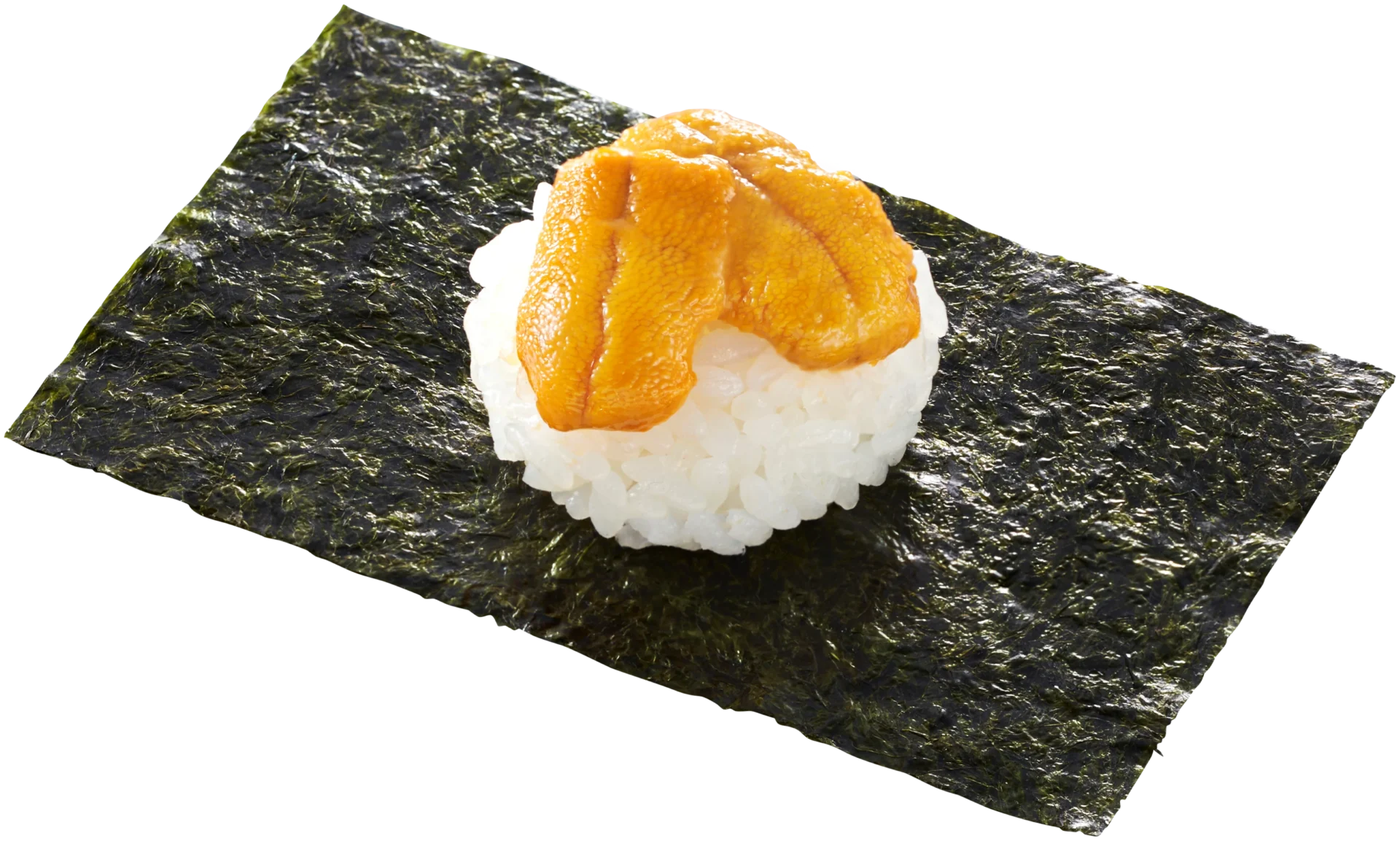 新物うにを海苔で包んだ「新物うに包み」。