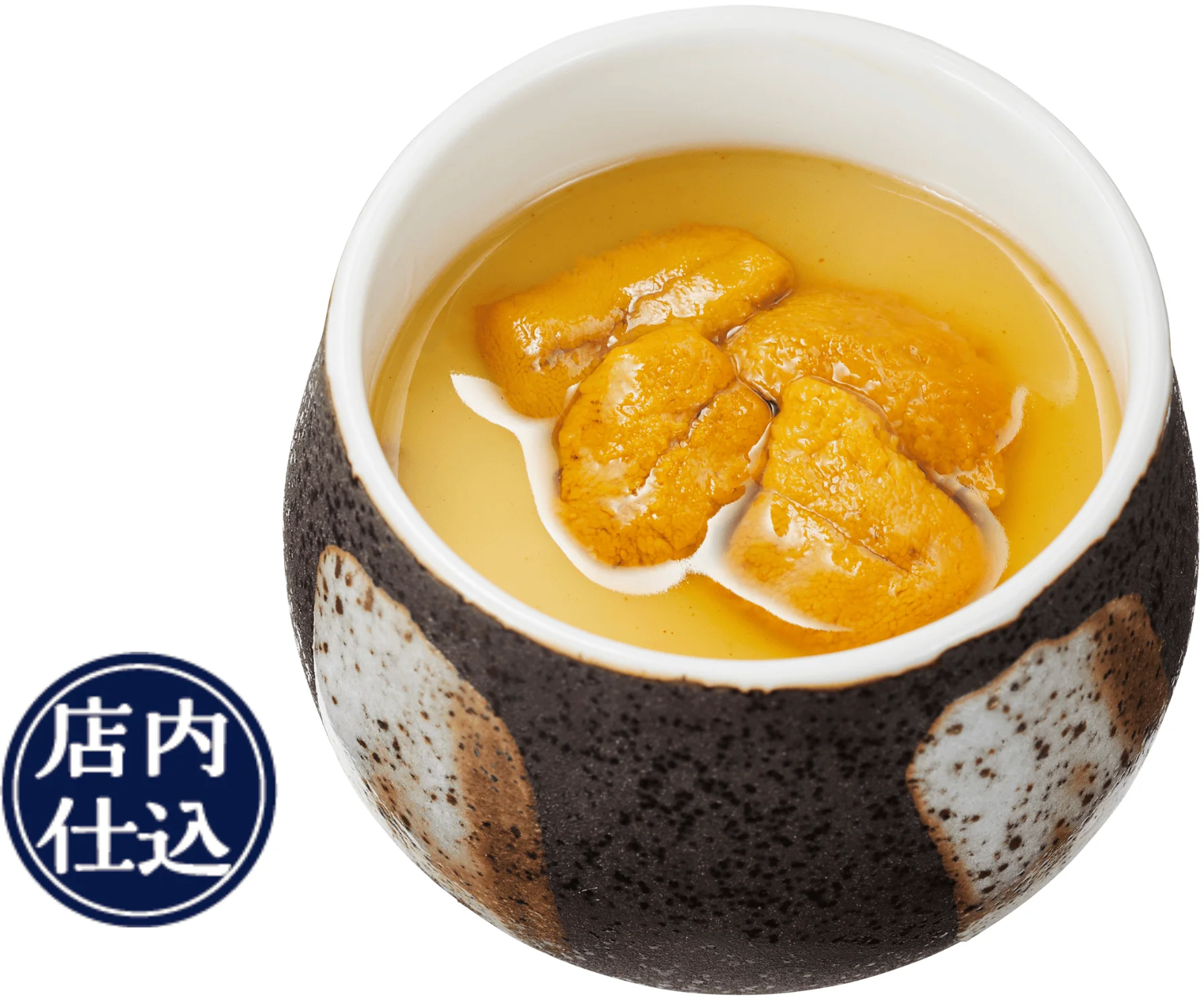 新物うにが乗った風味豊かな茶碗蒸し。